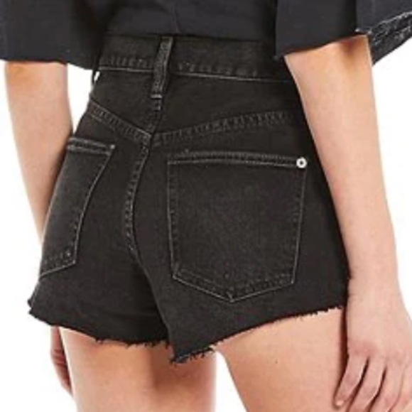 Free People Taliesin Cut Off Shorts Washed Black - Picture 2 of 3